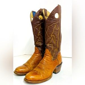 Brown Leather Heeled Boots
